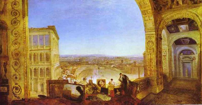 J.M.W. Turner Rome, from the Vatican, Raffaelle Accompanied by La Fornarina, Preparing His Pictures for the Decora Spain oil painting art